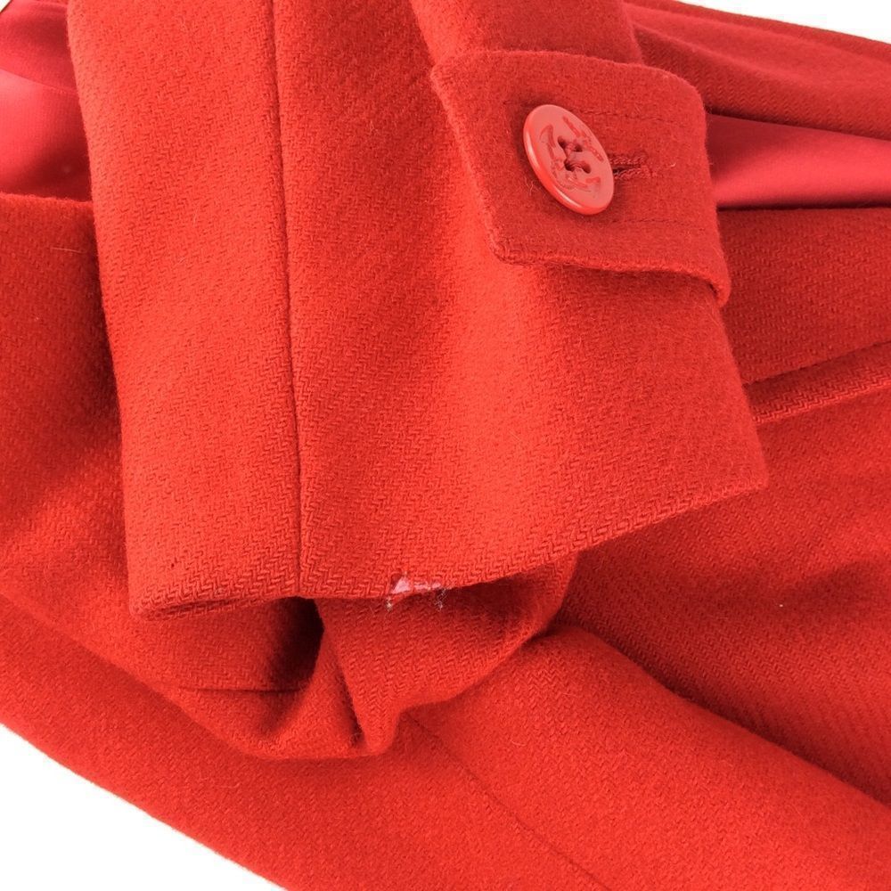 Pendleton Pea Coat Women’s Size 8 Red Vintage - image 8